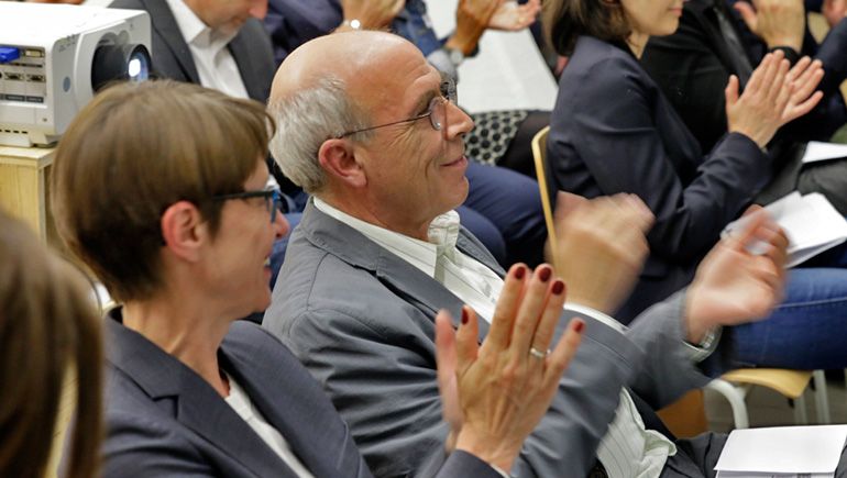 Prof. Dr.-Ing. Christine Ahrend and Prof. Martin Rennert