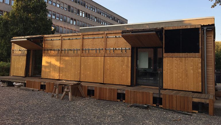Abbildung 2: Wiederaufgebautes Rooftop-Gebäude am Standort Einsteinufer 43-54 (Quelle: UdK Berlin)